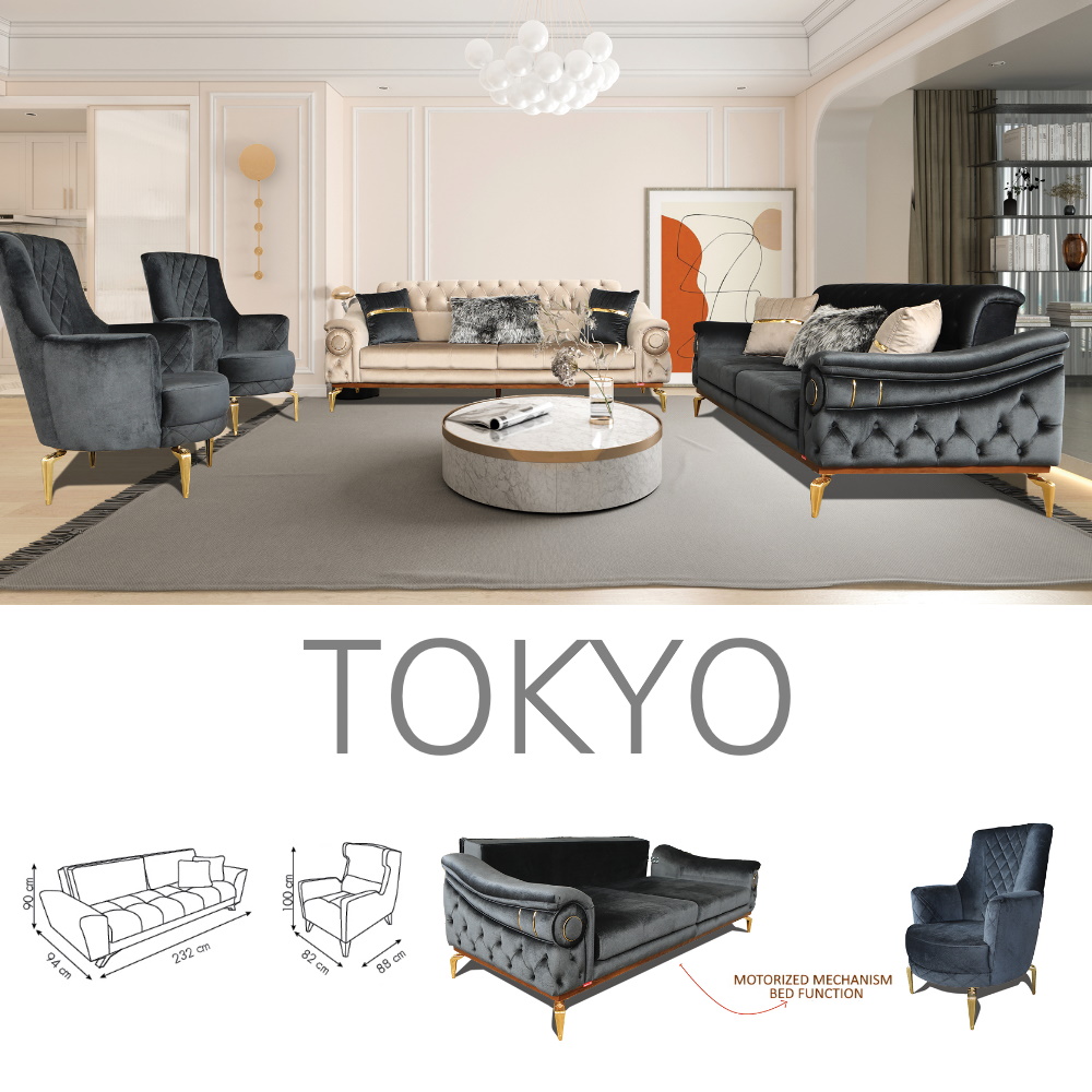 TOKYO SOFA SET PIECE LIVING ROOM CHAIR FOR HOME FROM FACTORY WHOLESALE